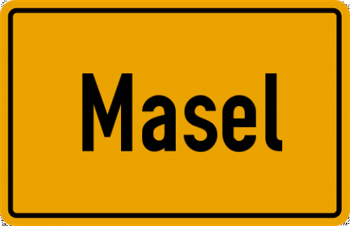 Ortsschild Masel