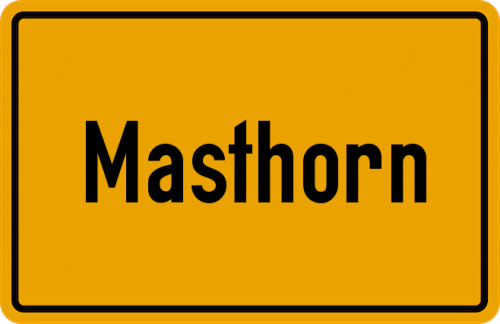 Ortsschild Masthorn