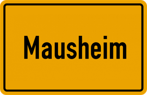 Ortsschild Mausheim