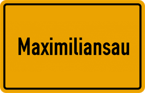 Ortsschild Maximiliansau