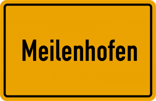 Ortsschild Meilenhofen