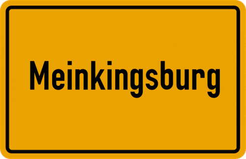 Ortsschild Meinkingsburg