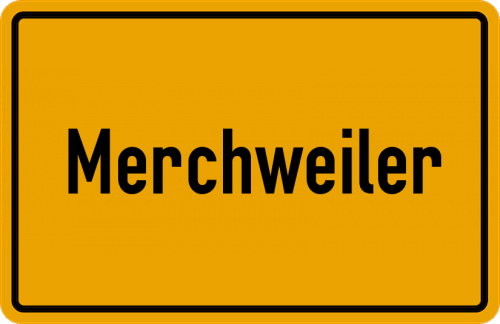 Ortsschild Merchweiler