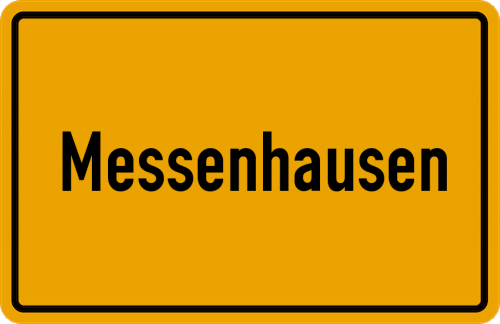 Ortsschild Messenhausen
