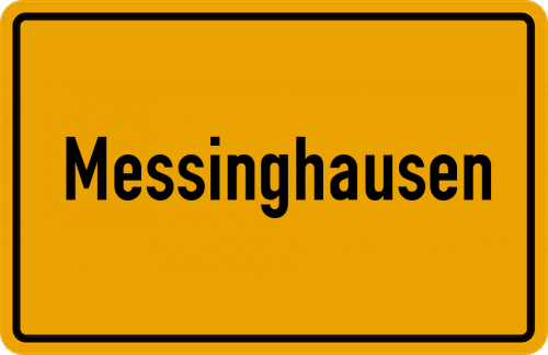 Ortsschild Messinghausen