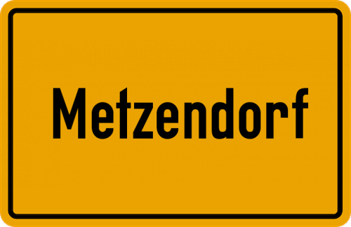 Ortsschild Metzendorf