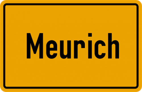 Ortsschild Meurich