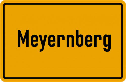 Ortsschild Meyernberg