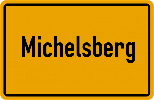 Ortsschild Michelsberg