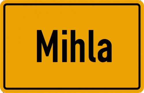 Ortsschild Mihla