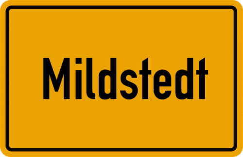Ortsschild Mildstedt