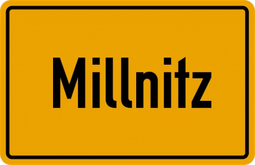 Ortsschild Millnitz