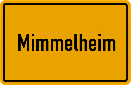Ortsschild Mimmelheim