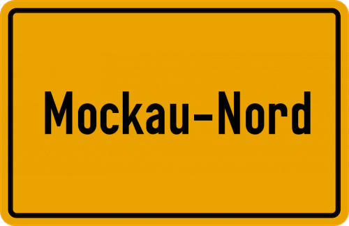 Ortsschild Mockau-Nord