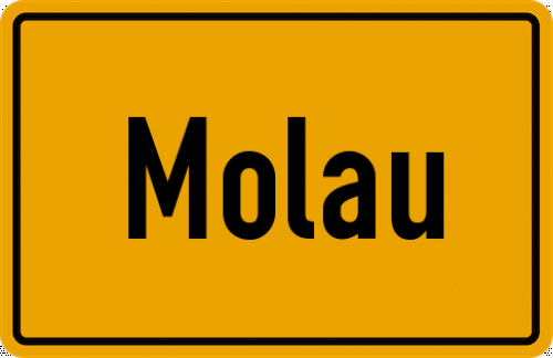 Ortsschild Molau