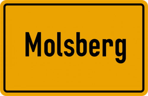 Ortsschild Molsberg, Westerwald