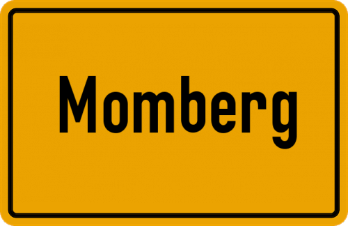 Ortsschild Momberg
