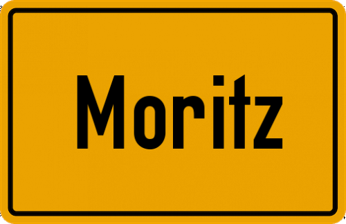 Ortsschild Moritz, Oberfranken