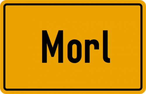 Ortsschild Morl