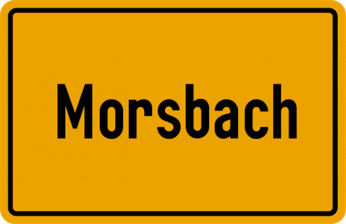 Ortsschild Morsbach, Sieg