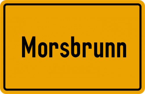 Ortsschild Morsbrunn
