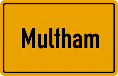 Ortsschild Multham