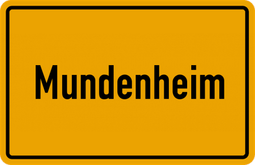 Ortsschild Mundenheim