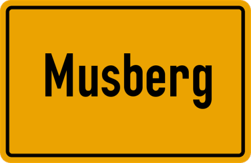 Ortsschild Musberg
