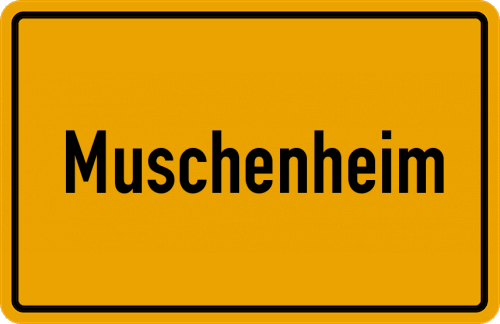 Ortsschild Muschenheim