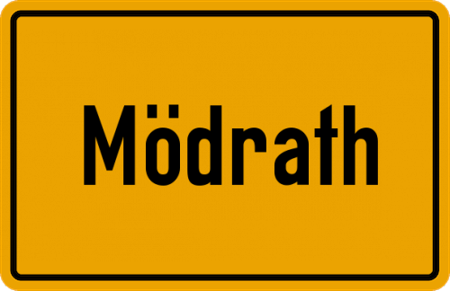 Ortsschild Mödrath