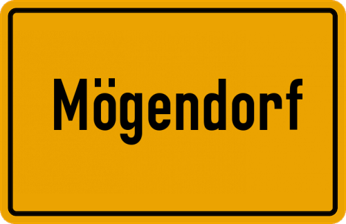 Ortsschild Mögendorf