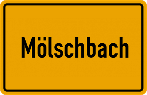 Ortsschild Mölschbach