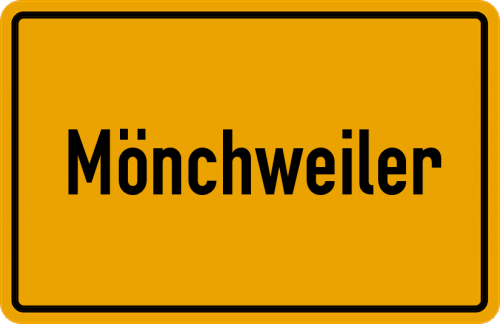 Ortsschild Mönchweiler