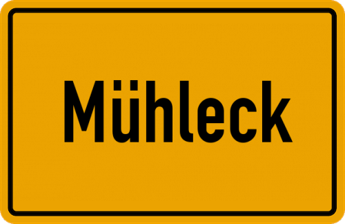 Ortsschild Mühleck