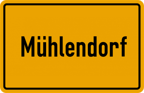 Ortsschild Mühlendorf