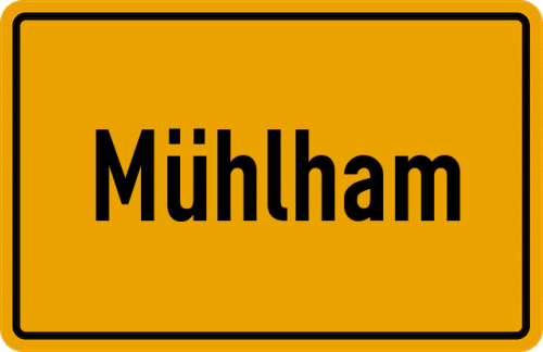 Ortsschild Mühlham