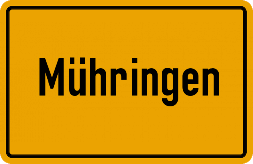 Ortsschild Mühringen