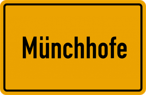 Ortsschild Münchhofe