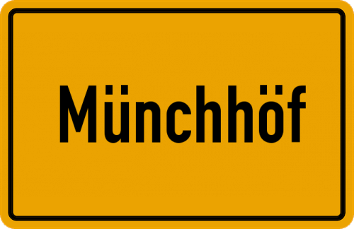 Ortsschild Münchhöf