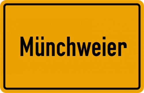 Ortsschild Münchweier