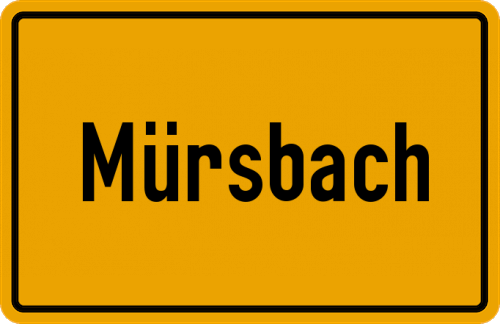 Ortsschild Mürsbach, Oberfranken