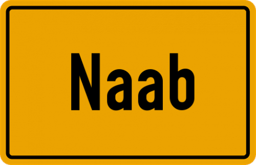 Ortsschild Naab