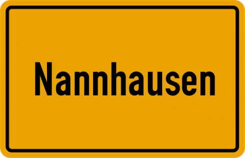 Ortsschild Nannhausen
