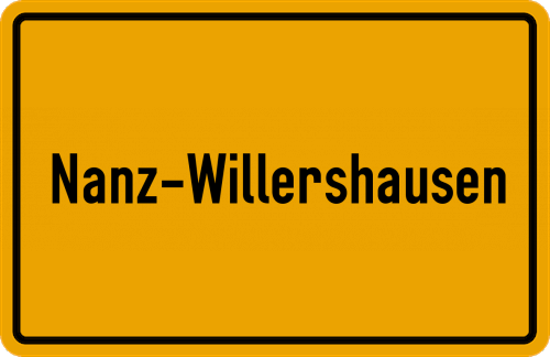 Ortsschild Nanz-Willershausen