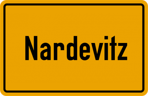 Ortsschild Nardevitz