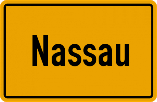Ortsschild Nassau