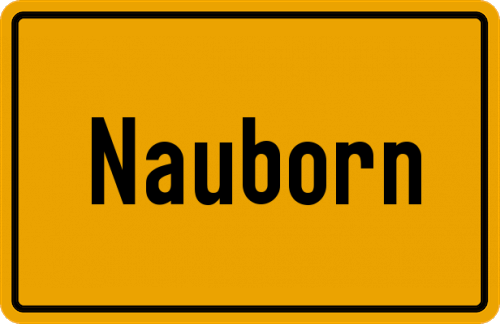 Ortsschild Nauborn