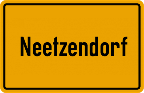 Ortsschild Neetzendorf