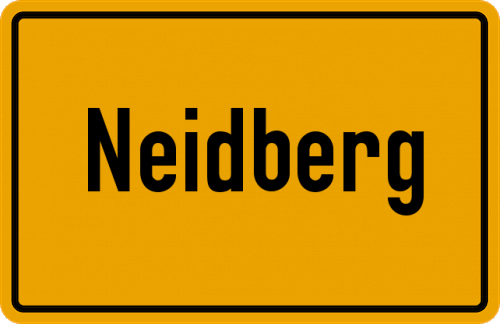 Ortsschild Neidberg