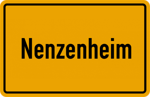 Ortsschild Nenzenheim